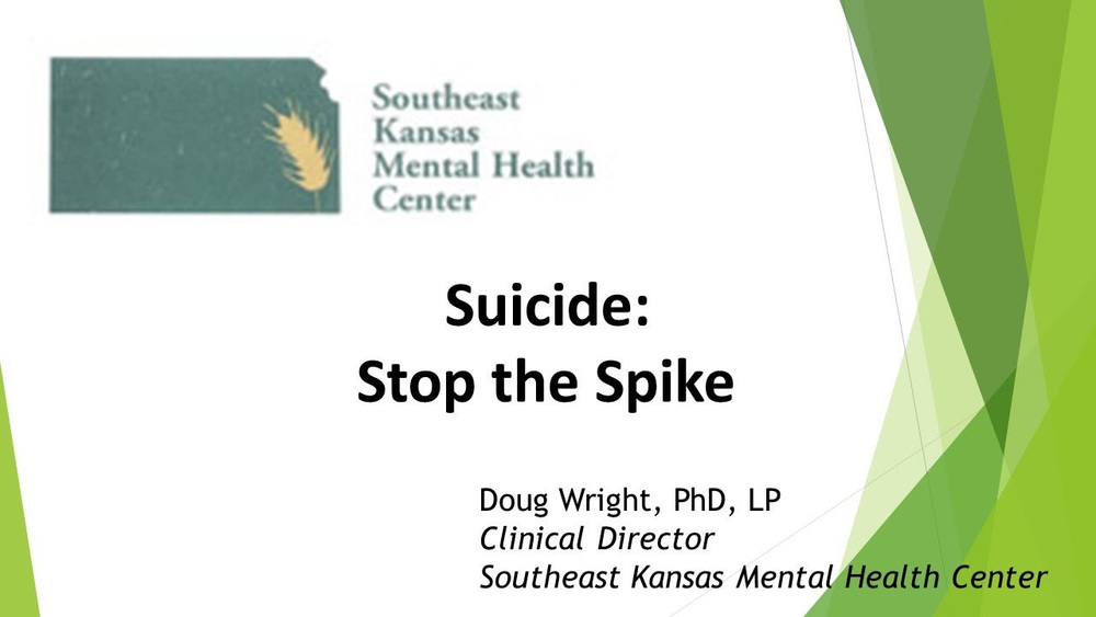 Suicide: Stop the Spike Picture from Southeast Kansas Mental Health Center