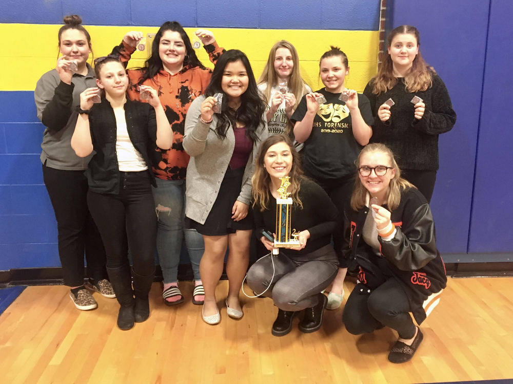 Forensics Team that participated at Three Rivers League Contest
