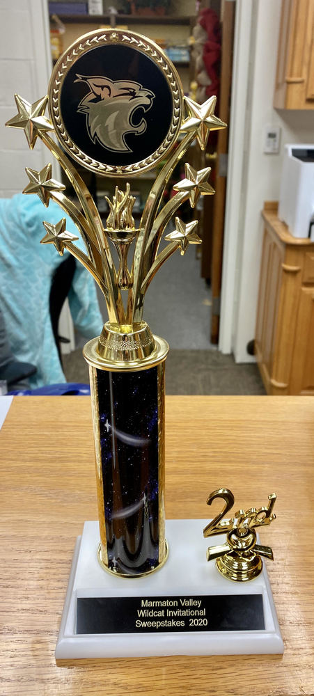 2nd place trophy won by UHS Forensics Team