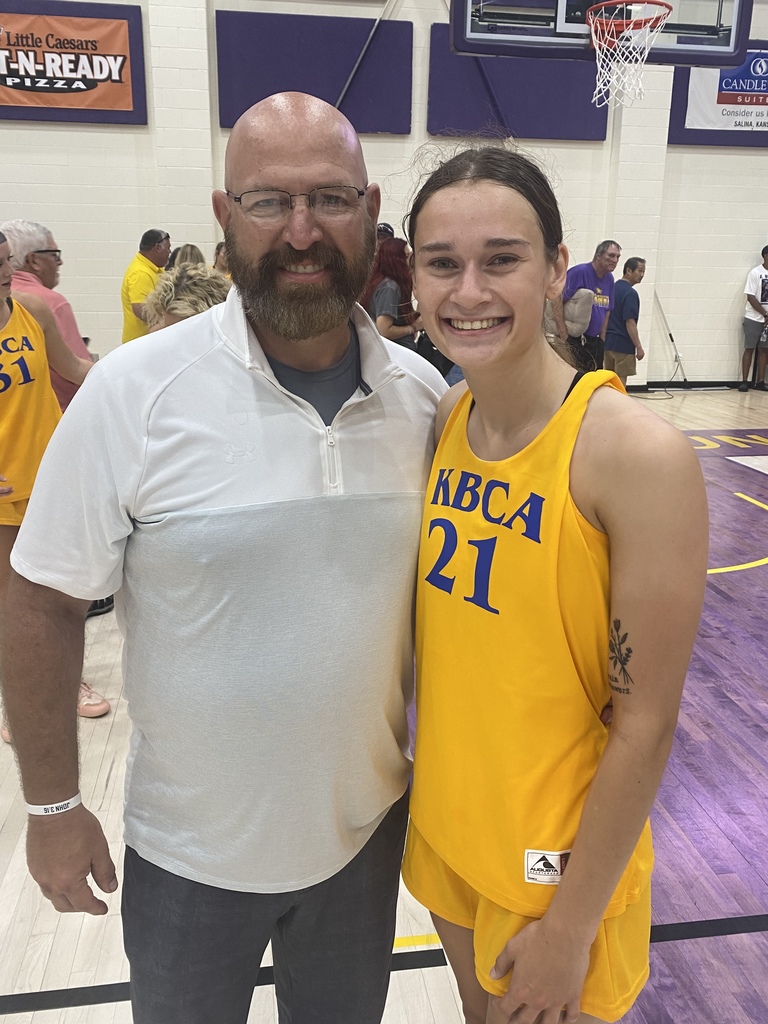Danielle and Uniontown Head Coach Dustin Miller picture after the KBCA All- Star GameCoach 