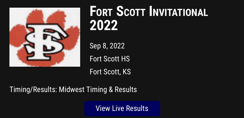 Fort Scott Invitational Cross Country Meet graphic 