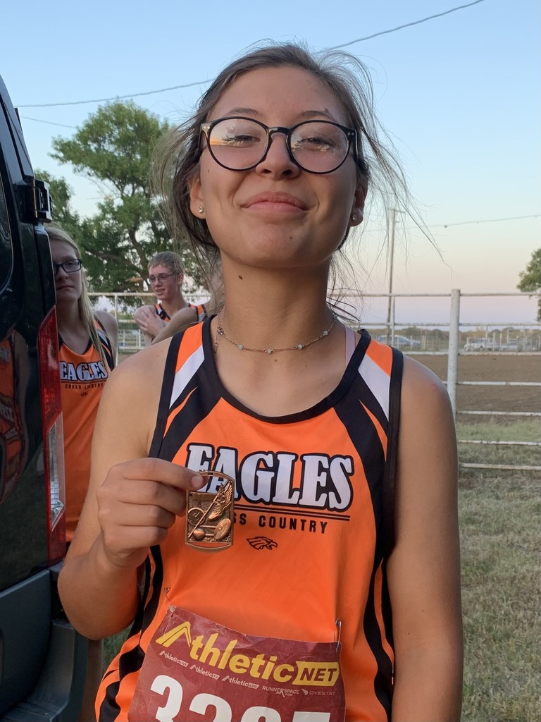 Zoey with medal