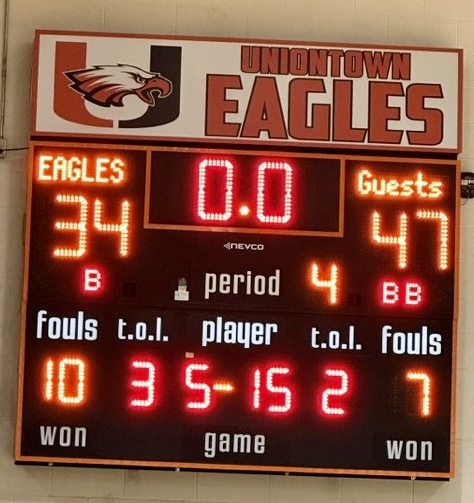 The Uniontown Eagles lost 47-34 to Crest this evening at home in a Three Rivers League contest. The boys next game will be Friday, February 17 at St. Paul.