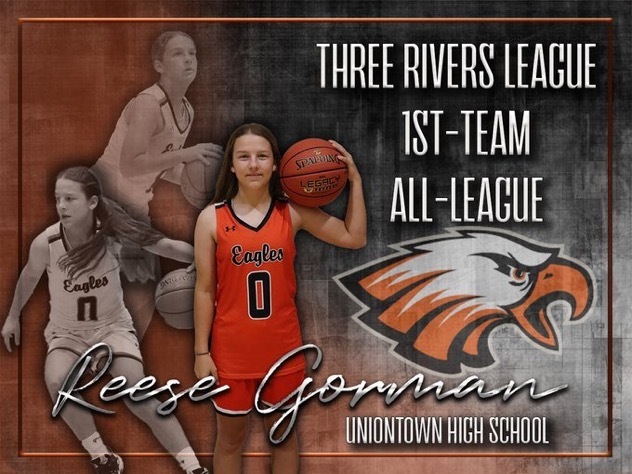 Congratulations to Reese Gorman for being selected to the First Team Three Rivers League All-League Basketball Team!