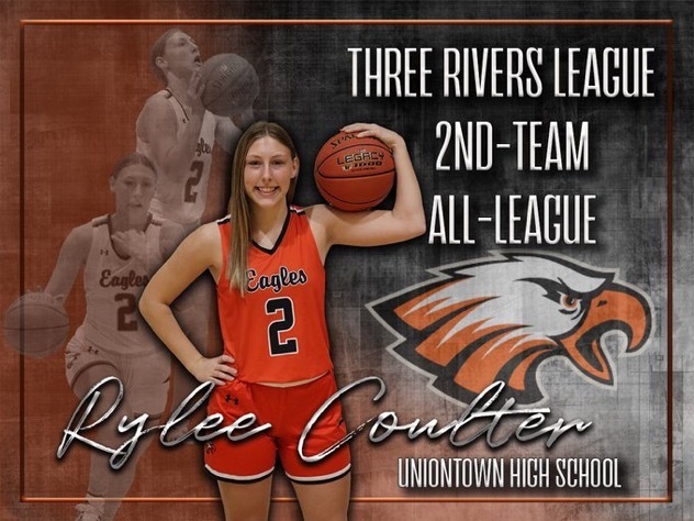 Congratulations to Rylee Coulter for being selected to the Second Team Three Rivers League All-League Basketball Team!